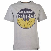 Los Angeles Aztecs Vintage Logo - Grey T-Shirt