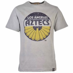 Los Angeles Aztecs Vintage Logo - Grey T-Shirt