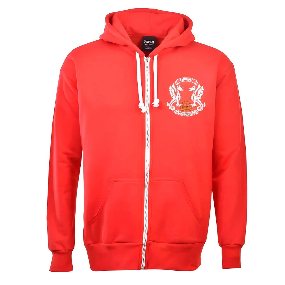 Leyton Orient Football Club Zipped Hoodie - Red Leyton Orient Football Club Zipped Hoodie - Red