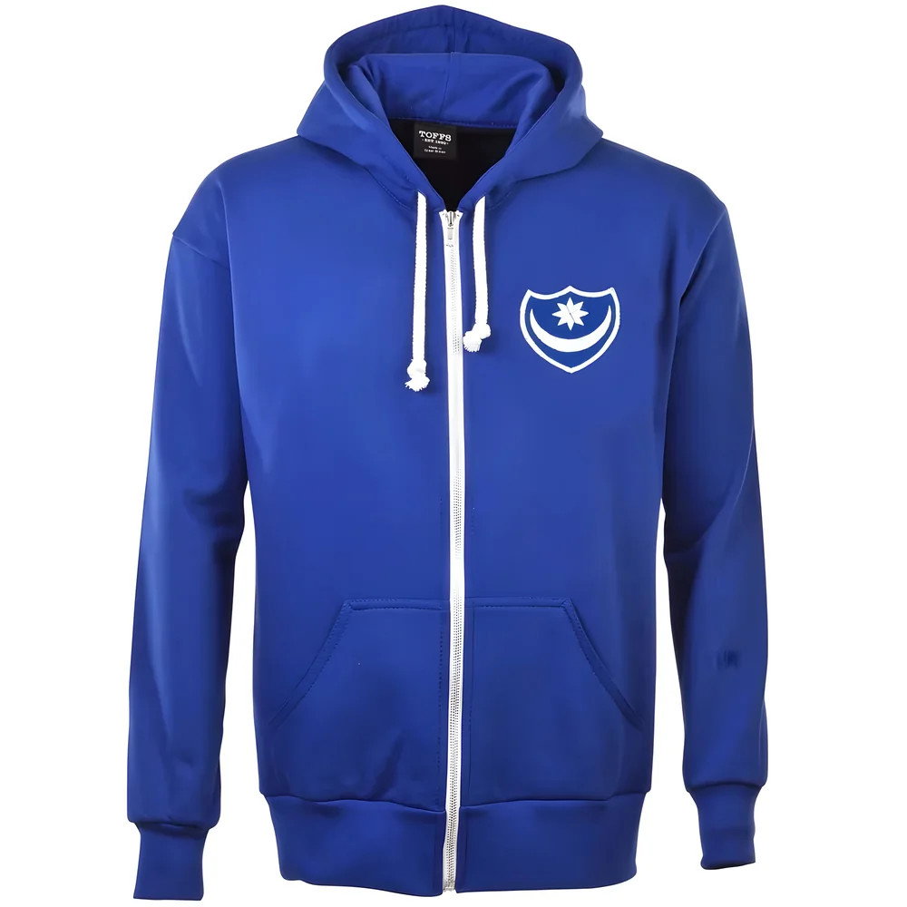 Portsmouth FC Zipped Hoodie - Royal Portsmouth FC Zipped Hoodie - Royal