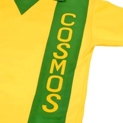 New York Cosmos Retro Yellow Short Sleeved Football Shirt New York Cosmos Retro Yellow Short Sleeved Football Shirt