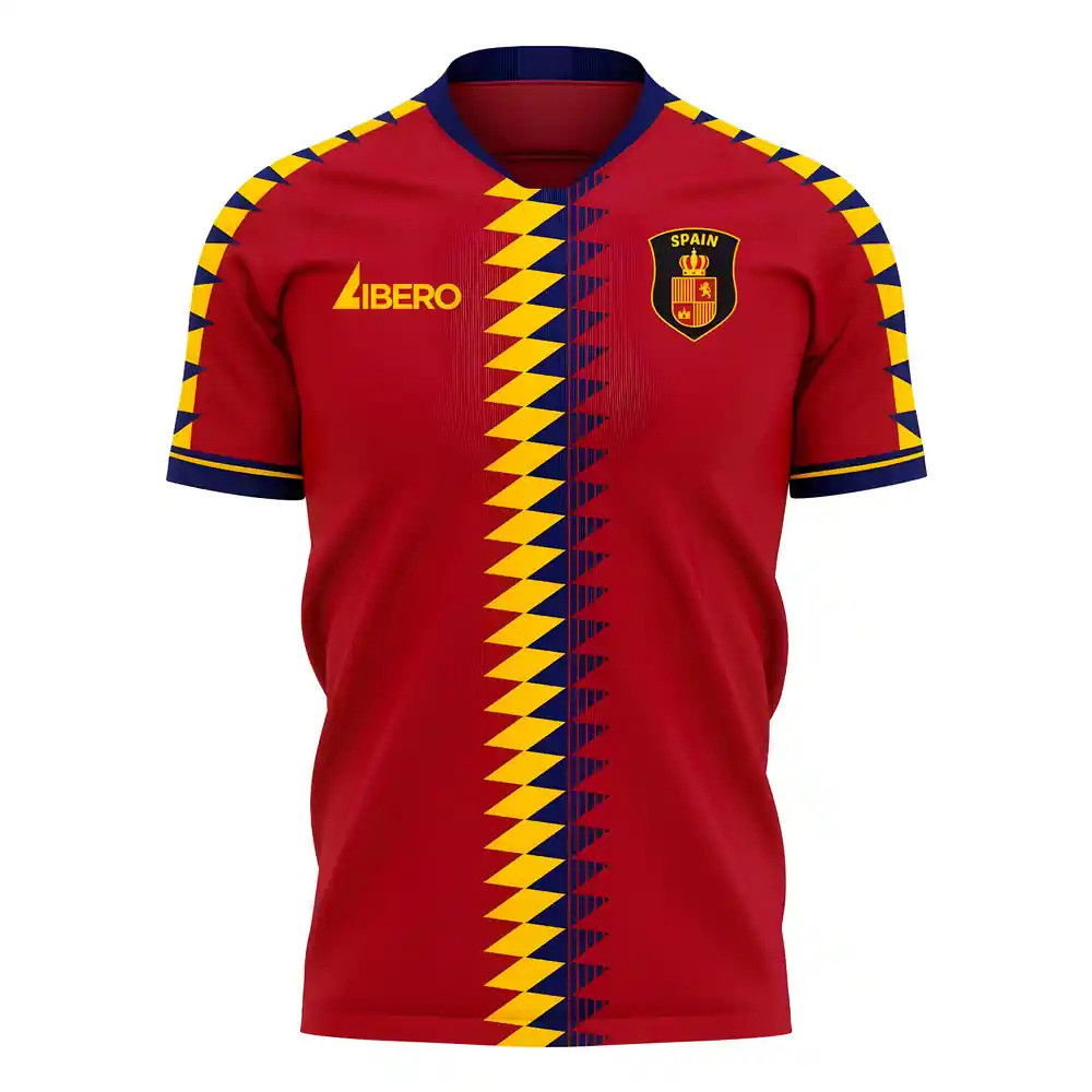 Spain 2025-2026 Home Concept Football Kit (Libero) Spain 2025-2026 Home Concept Football Kit (Libero)