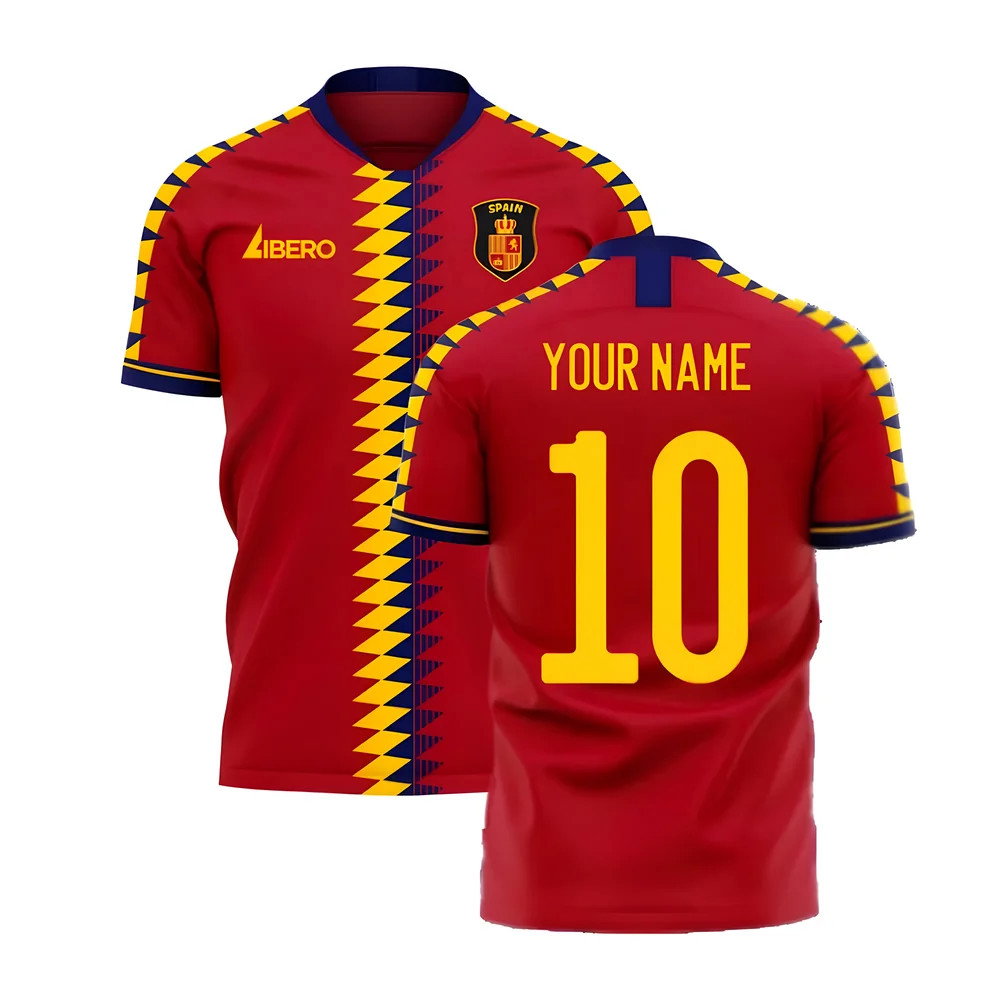 Spain 2025-2026 Home Concept Football Kit (Libero) Spain 2025-2026 Home Concept Football Kit (Libero)