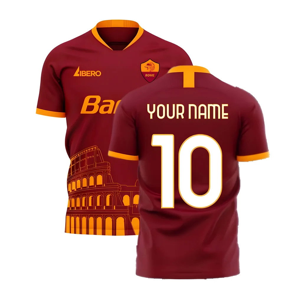 Roma 2025-2026 Home Concept Football Kit (Libero)