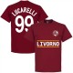 Livorno Lucarelli 99 Team T-Shirt - Maroon Livorno Lucarelli 99 Team T-Shirt - Maroon