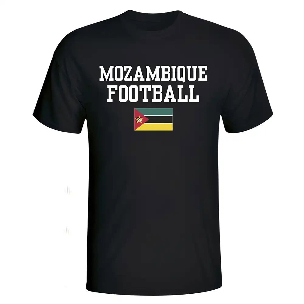 Mozambique Football T-Shirt - Black Mozambique Football T-Shirt - Black