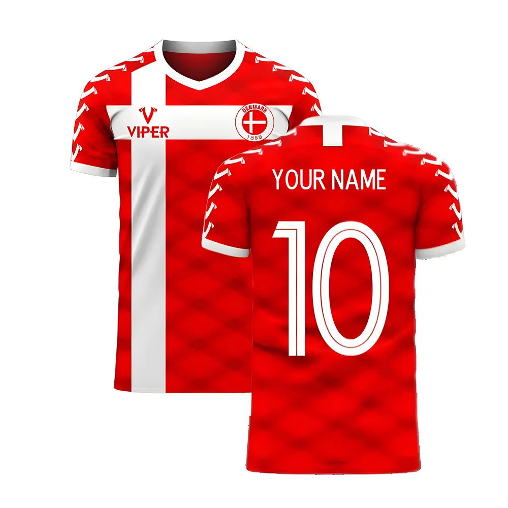 Denmark 2025-2026 Home Concept Football Kit (Viper) Denmark 2025-2026 Home Concept Football Kit (Viper)