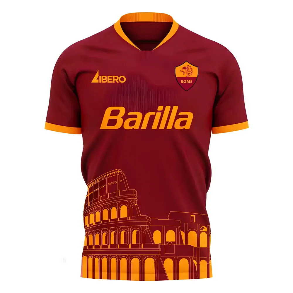 Roma 2025-2026 Home Concept Football Kit (Libero) - Baby