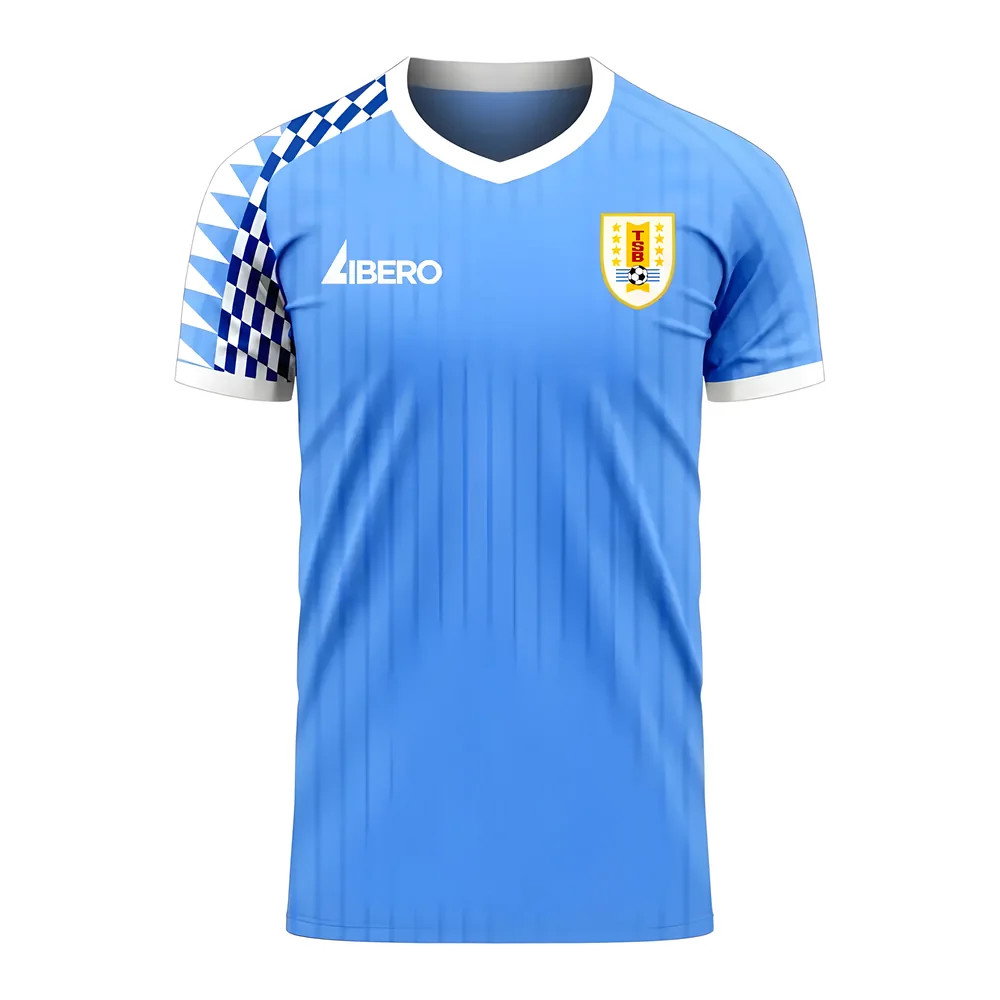 Uruguay 2025-2026 Home Concept Football Kit (Libero) - Womens Uruguay 2025-2026 Home Concept Football Kit (Libero) - Womens