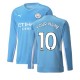2021-2022 Man City Long Sleeve Home Shirt 2021-2022 Man City Long Sleeve Home Shirt