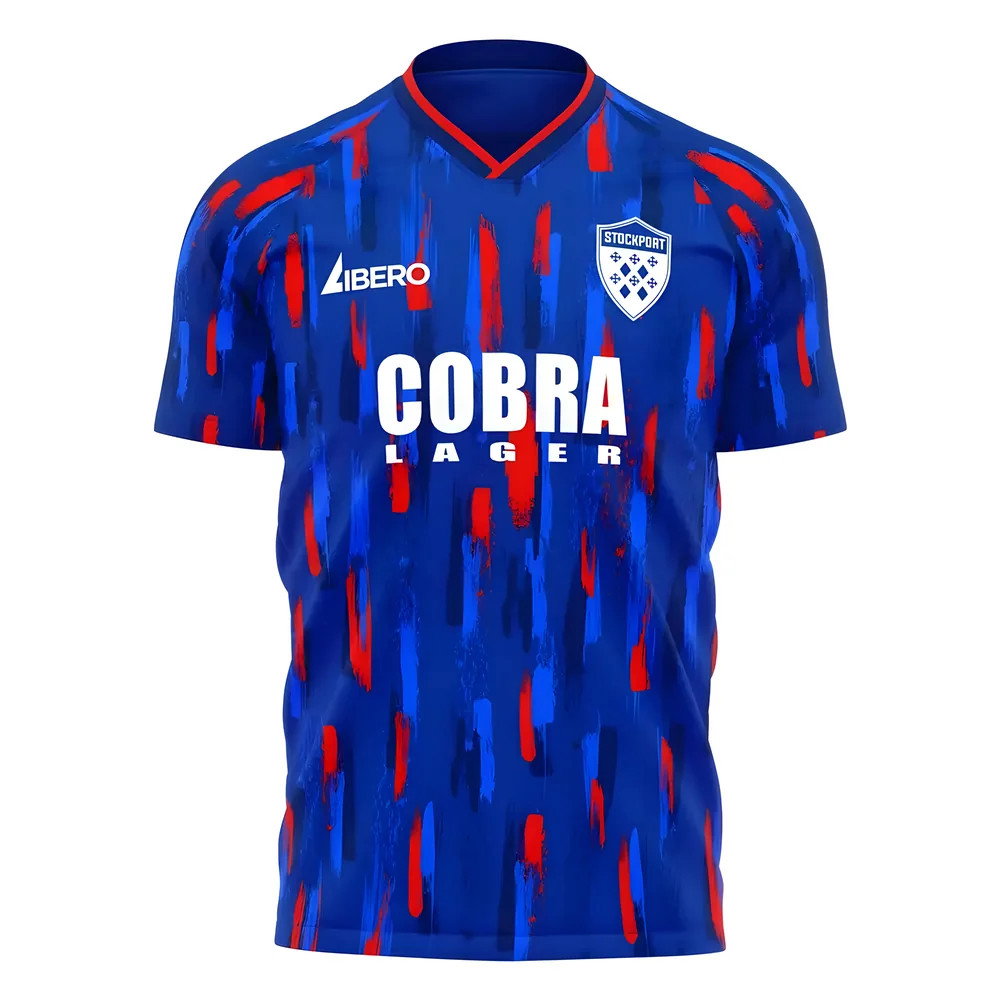 Stockport 2025-2026 Home Concept Football Kit (Libero) Stockport 2025-2026 Home Concept Football Kit (Libero)