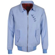 Wycombe Wanderers Light Blue Harrington Jacket Wycombe Wanderers Light Blue Harrington Jacket