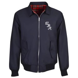 West Bromwich Albion Navy Harrington Jacket West Bromwich Albion Navy Harrington Jacket