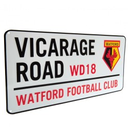 Watford FC White Street Sign Watford FC White Street Sign