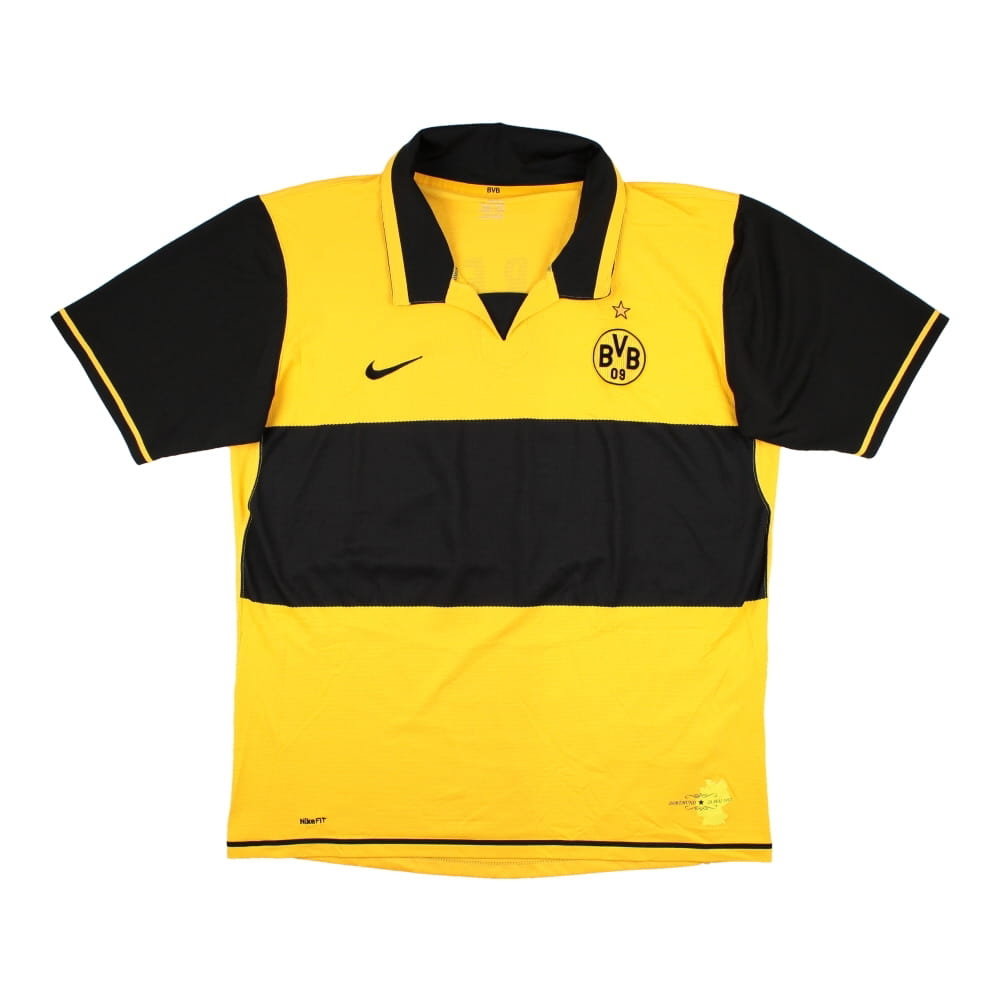 Borussia Dortmund 2007-08 Home Shirt (Sponsorless) (Frei #13) ( XL)
