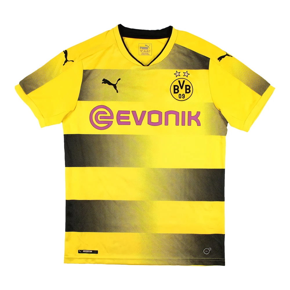 Borussia Dortmund 2017-18 Home Shirt (Aubameyang #17)
