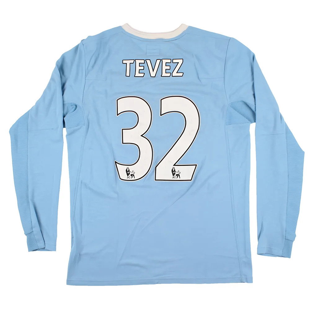 Manchester City 2009-10 L/S Home Shirt Tevez #32 Manchester City 2009-10 L/S Home Shirt Tevez #32