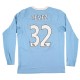 Manchester City 2009-10 L/S Home Shirt Tevez #32 Manchester City 2009-10 L/S Home Shirt Tevez #32