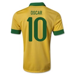 2013-14 Brazil Home Shirt (Oscar 10) 2013-14 Brazil Home Shirt (Oscar 10)