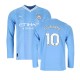 2023-2024 Man City Long Sleeve Home Shirt 2023-2024 Man City Long Sleeve Home Shirt
