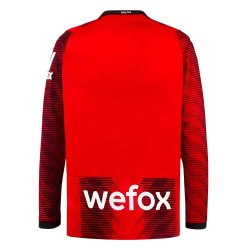 2023-2024 AC Milan Long Sleeve Home Shirt