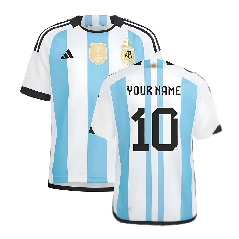 Argentina 2022 World Cup Winners Home Shirt Argentina 2022 World Cup Winners Home Shirt