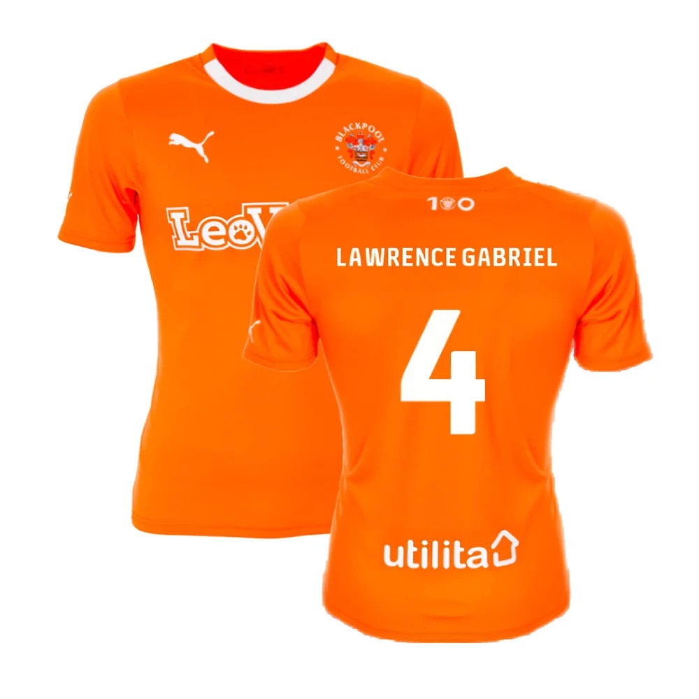 2023-2024 Blackpool Home Shirt (Lawrence Gabriel 4) 2023-2024 Blackpool Home Shirt (Lawrence Gabriel 4)