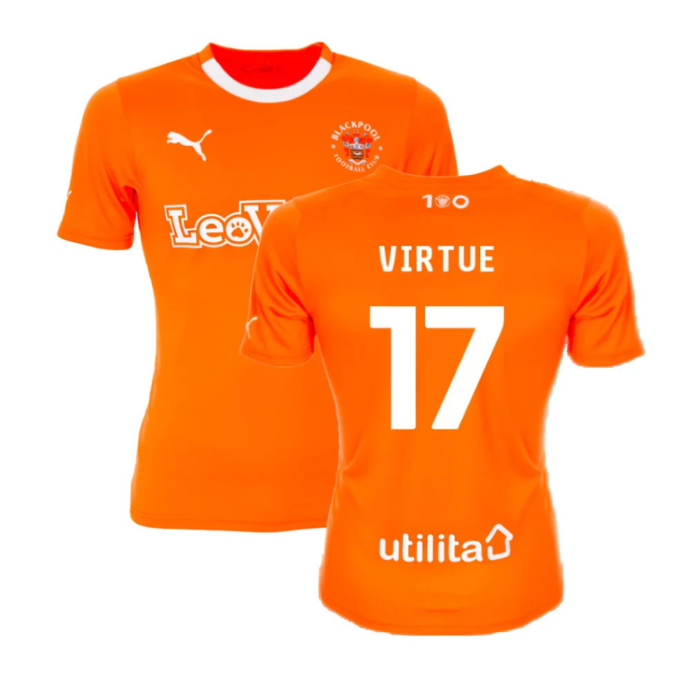2023-2024 Blackpool Home Shirt (Virtue 17) 2023-2024 Blackpool Home Shirt (Virtue 17)