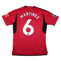 2023-2024 Man Utd Home Shirt Martinez #6