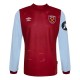 2023-2024 West Ham Long Sleeve Home Shirt