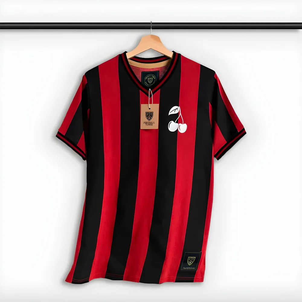 Bournemouth The Cherry Home Retro Football Shirt Bournemouth The Cherry Home Retro Football Shirt