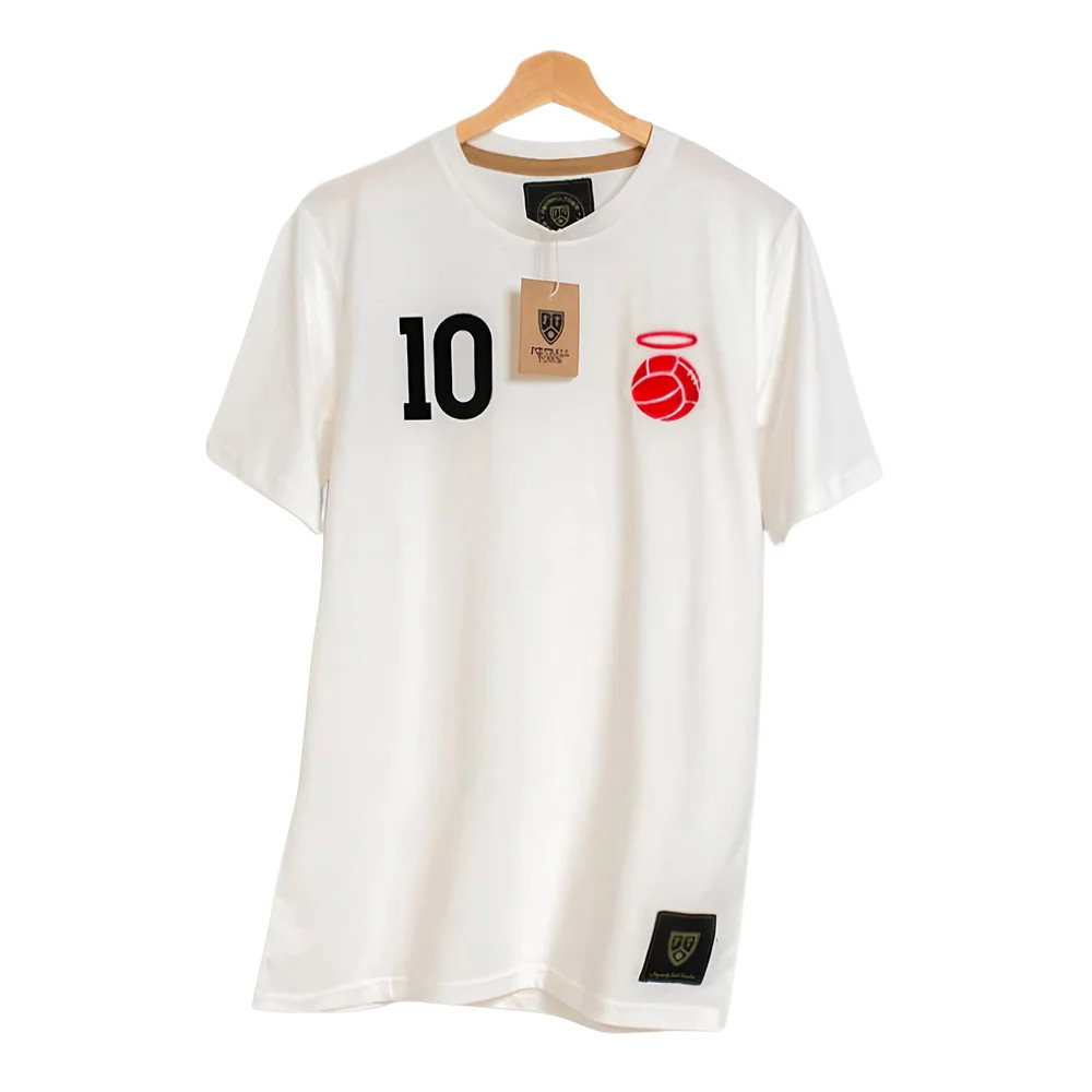 The Saint 10 Retro Football Tee (White) The Saint 10 Retro Football Tee (White)