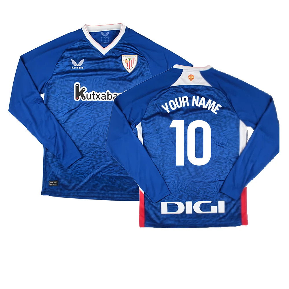 2024-2025 Athletic Bilbao Long Sleeve Away Shirt 2024-2025 Athletic Bilbao Long Sleeve Away Shirt