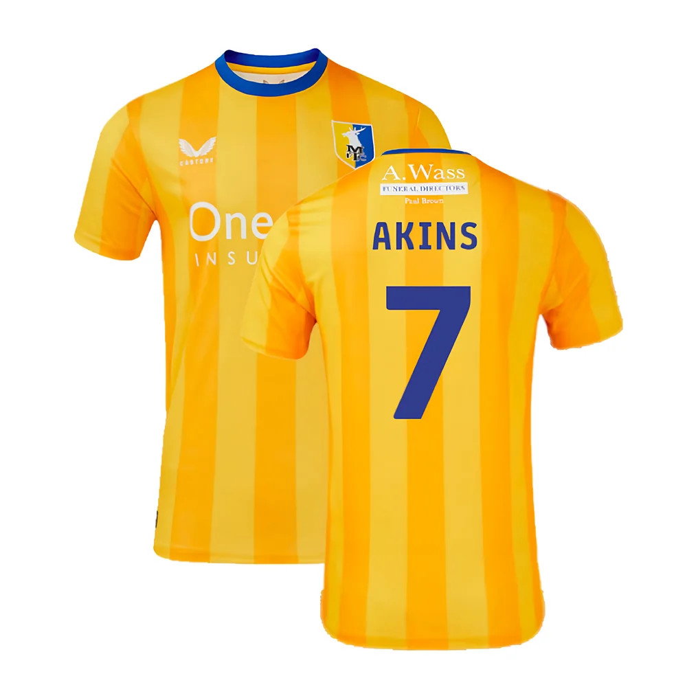 2024-2025 Mansfield Town Home Shirt (Akins 7) 2024-2025 Mansfield Town Home Shirt (Akins 7)