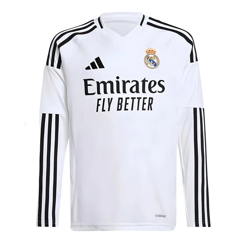 2024-2025 Real Madrid Long Sleeve Home Shirt