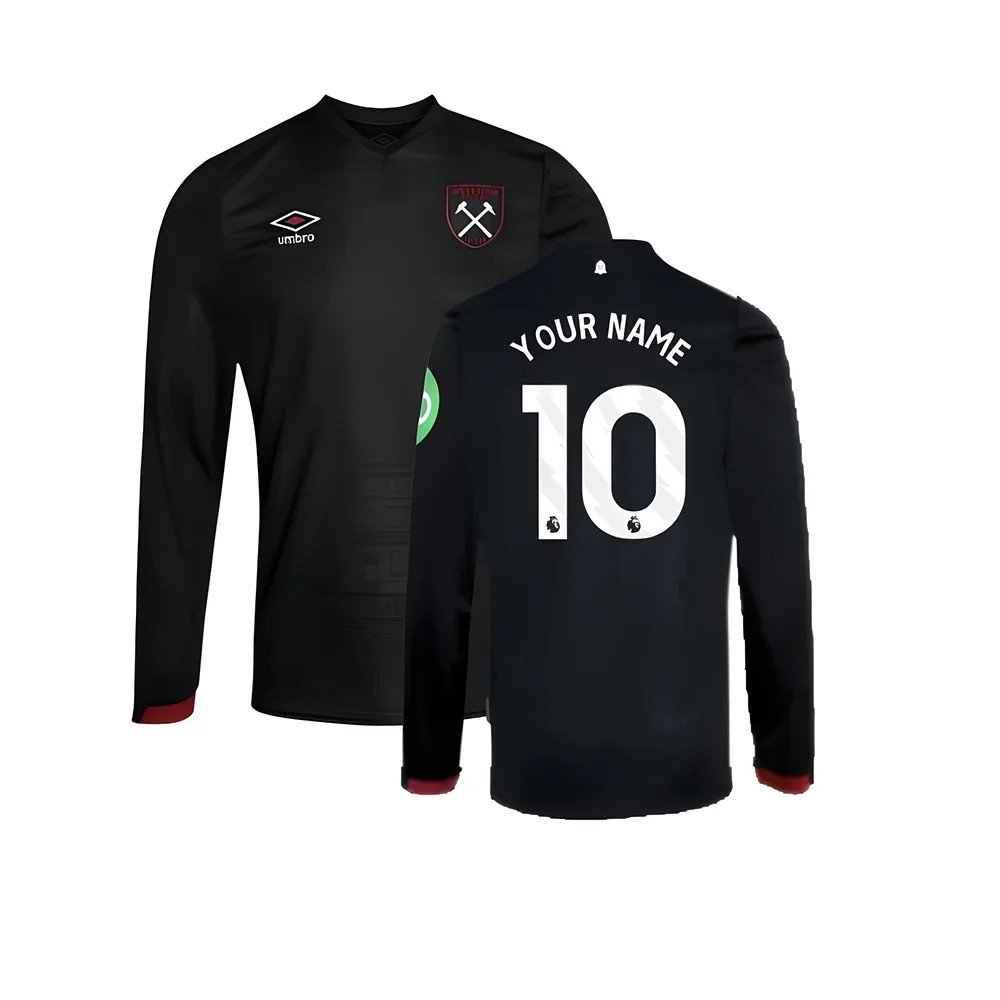 2024-2025 West Ham Long Sleeve Away Shirt
