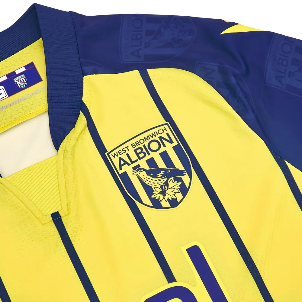 2024-2025 West Brom WBA Albion Away Shirt 2024-2025 West Brom WBA Albion Away Shirt