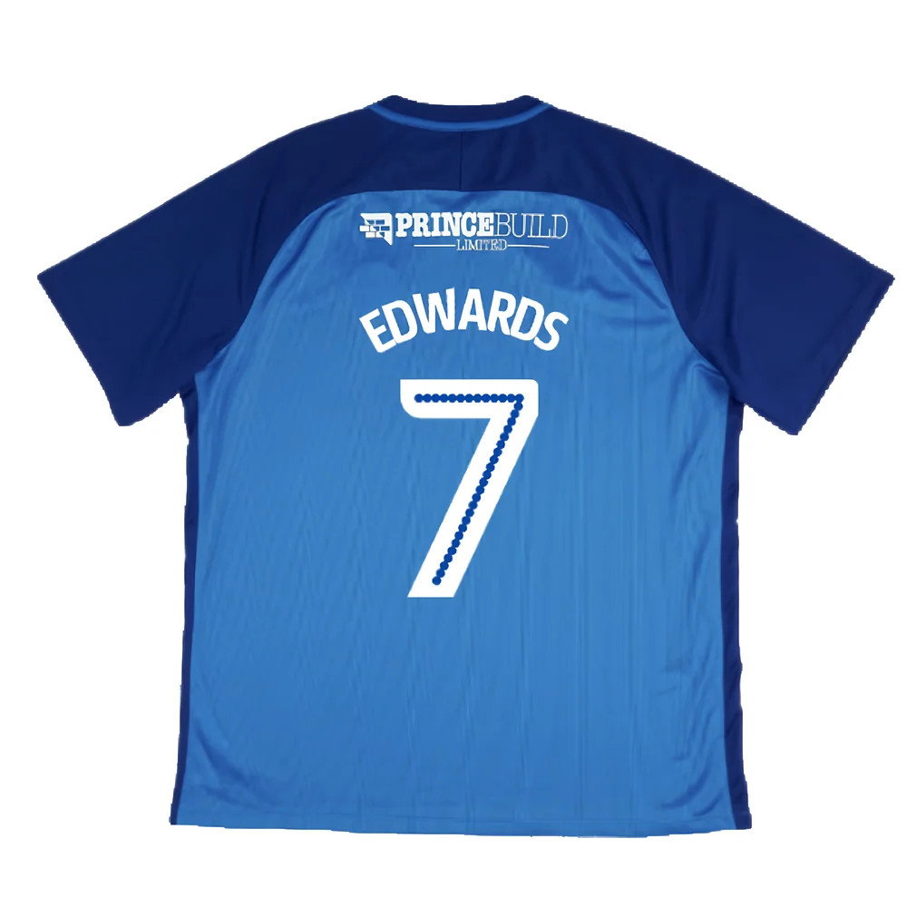 Peterborough United 2017-18 Home Shirt (Edwards 7) Peterborough United 2017-18 Home Shirt (Edwards 7)
