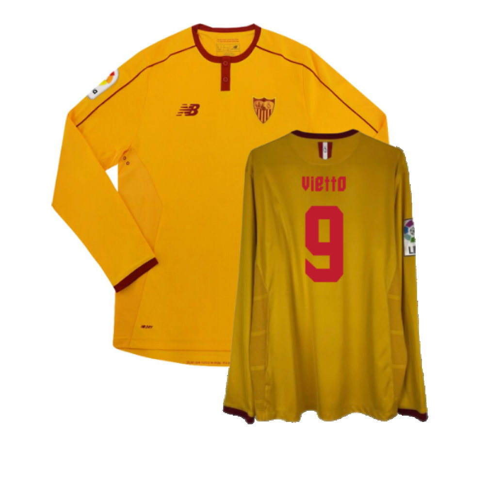 Sevilla 2016/17 Third Long Sleeve Shirt (Vietto 9)