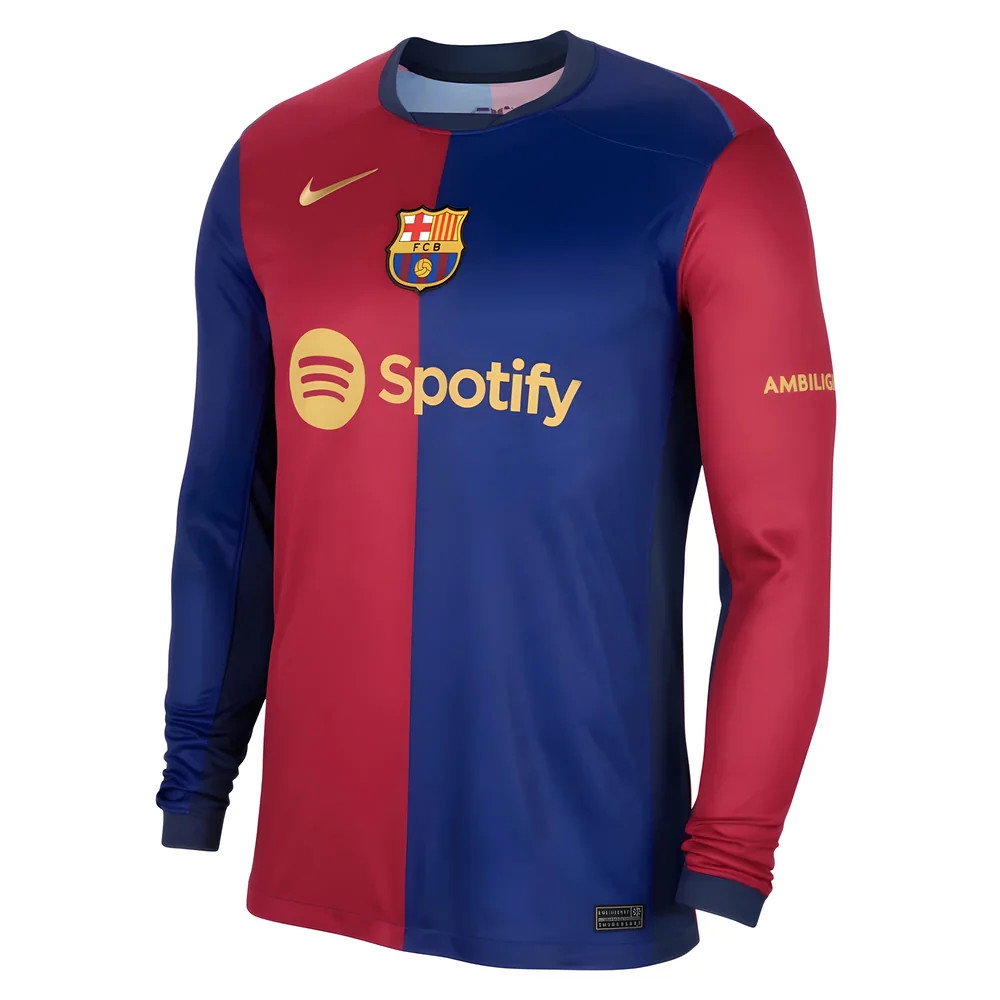 2024-2025 Barcelona Long Sleeve Home Shirt