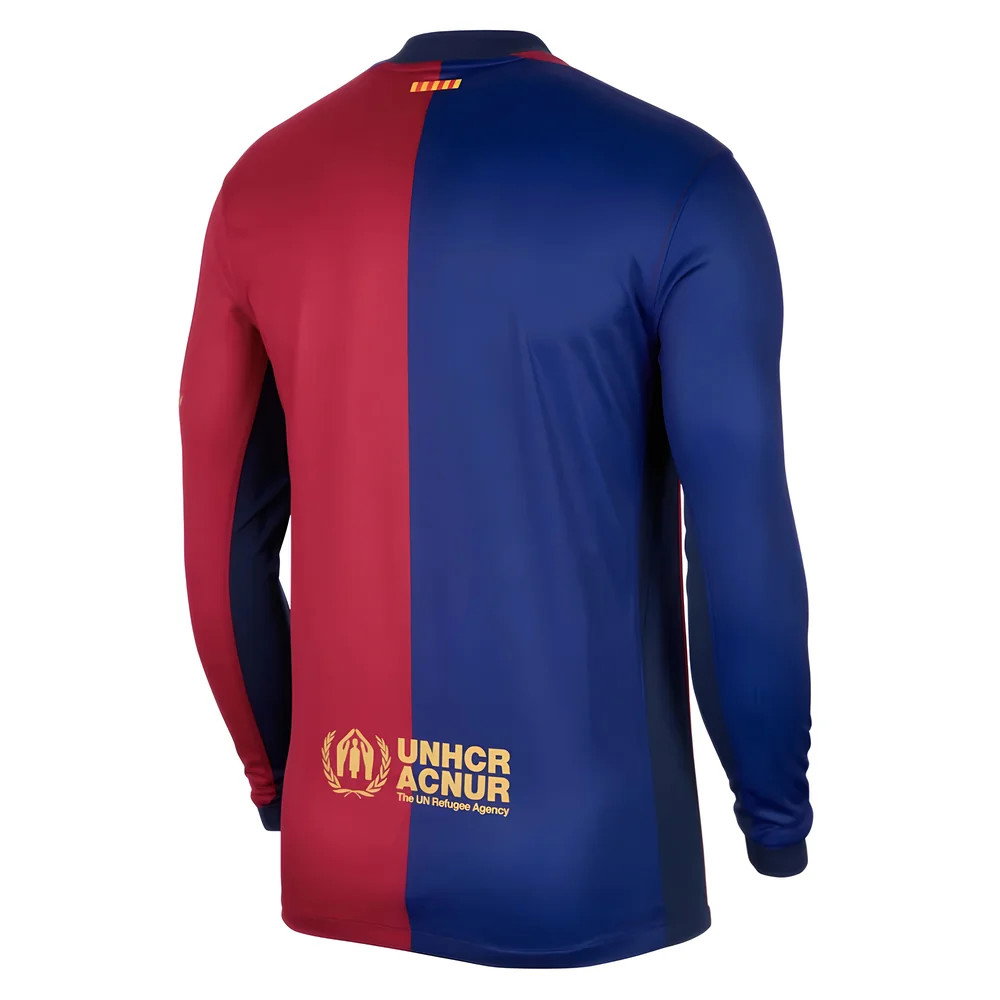 2024-2025 Barcelona Long Sleeve Home Shirt