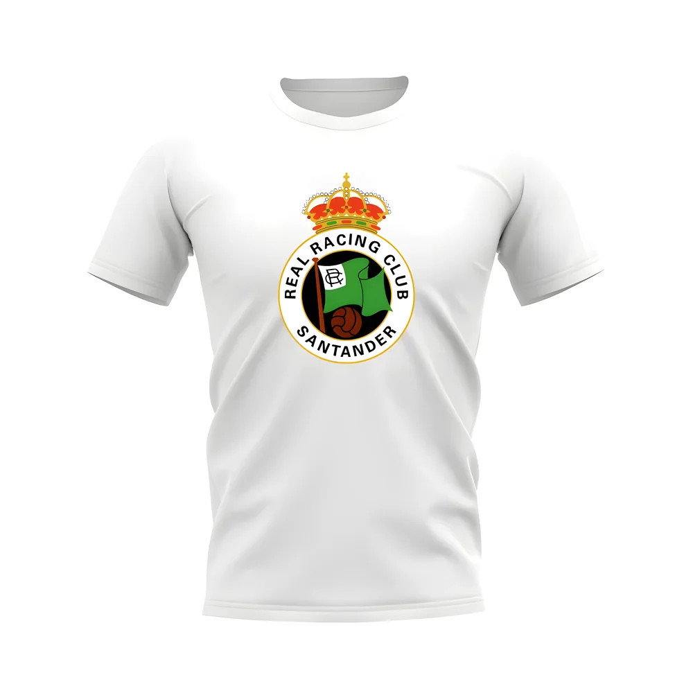 Racing Santander Badge T-Shirt (White) Racing Santander Badge T-Shirt (White)
