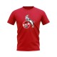 FC Koln Badge T-Shirt (Red)