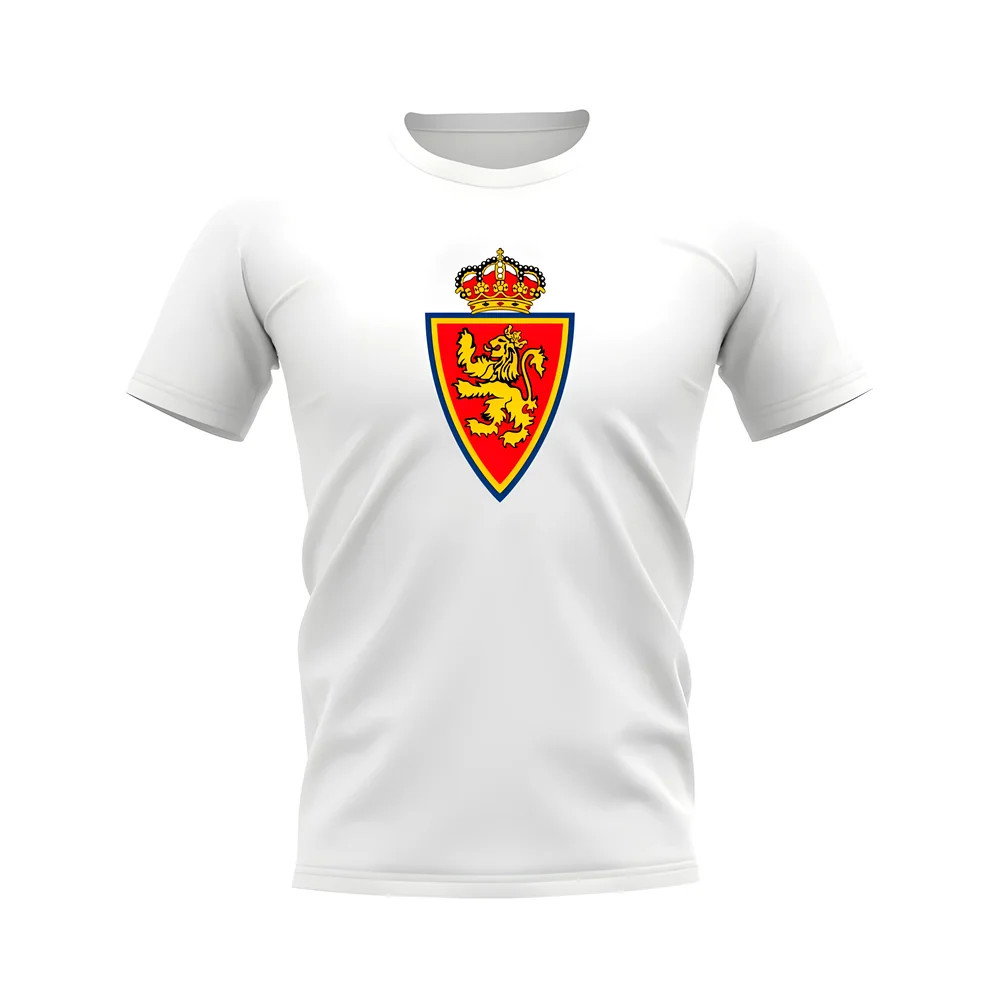 Real Zaragoza Badge T-Shirt (White)
