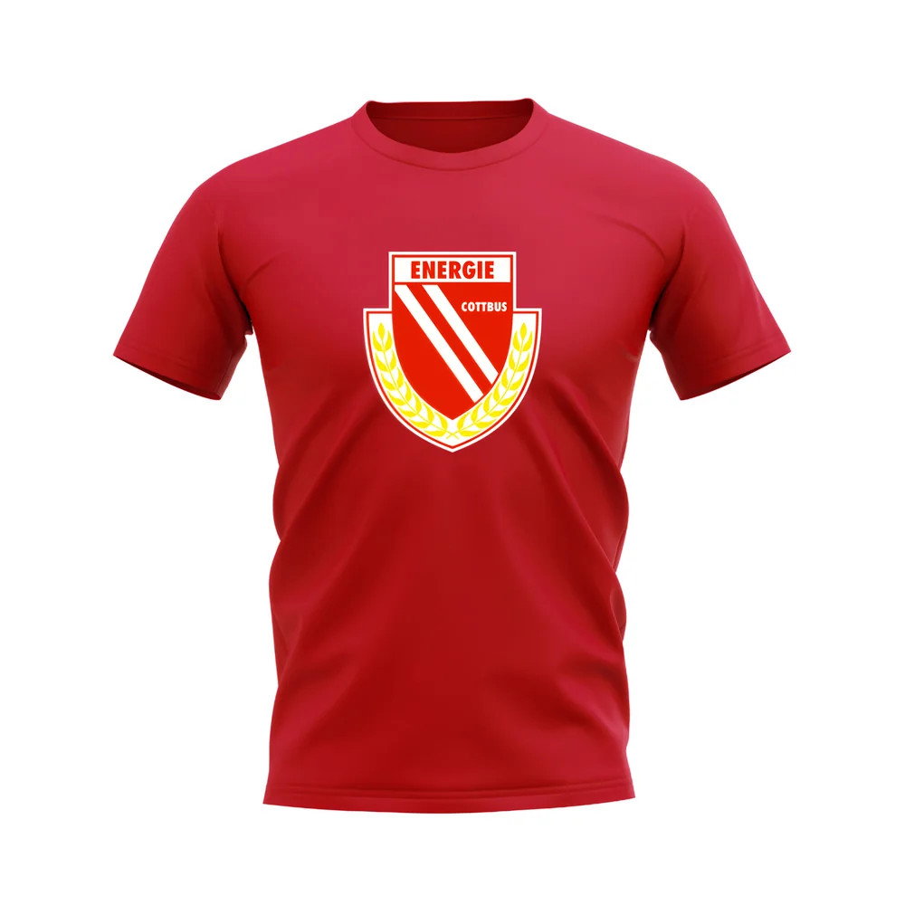 Energie Cottbus Badge T-shirt (Red) Energie Cottbus Badge T-shirt (Red)