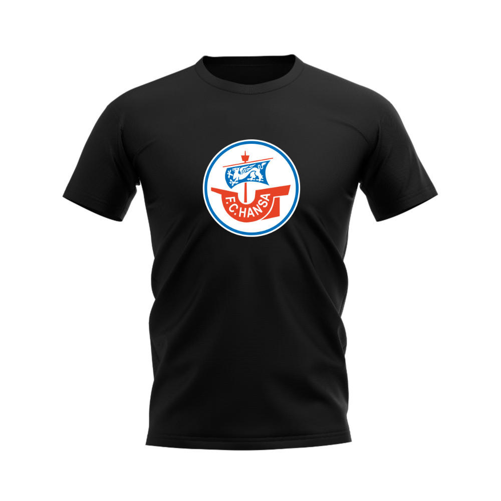 Hansa Rostock Badge T-shirt (Black) Hansa Rostock Badge T-shirt (Black)