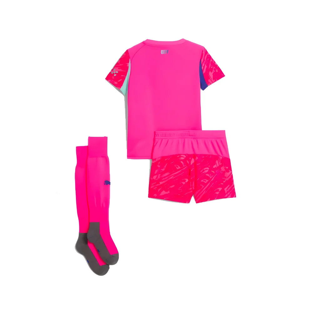 2025-2026 Man City Home Goalkeeper Mini Kit (Pink) 2025-2026 Man City Home Goalkeeper Mini Kit (Pink)