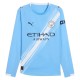 2025-2026 Man City Authentic Long Sleeve Home Shirt 2025-2026 Man City Authentic Long Sleeve Home Shirt
