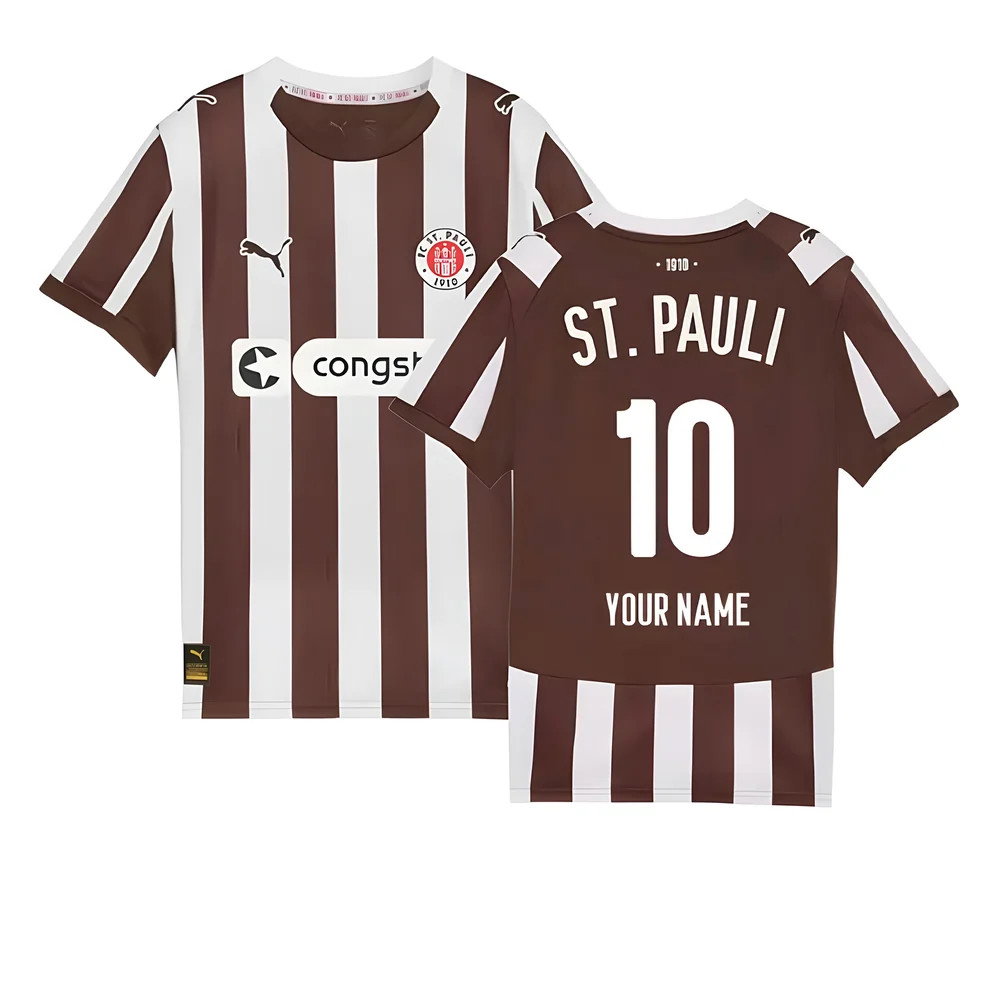 2025-2026 St Pauli Home Shirt 2025-2026 St Pauli Home Shirt