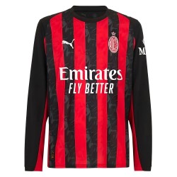 2025-2026 AC Milan Long Sleeve Home Shirt